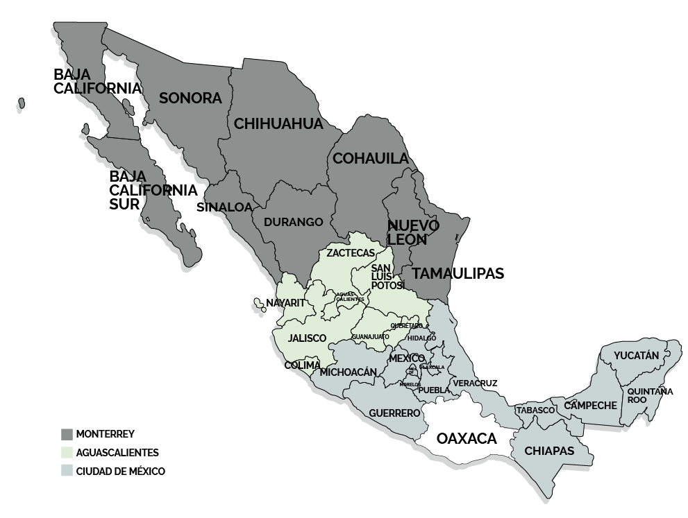 Mapa de proyectos